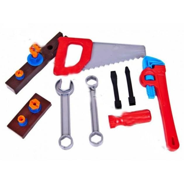 Ігровий набір інструментів для дітей Kinder Way 32-001 Юний Тесляр, 12 предметів