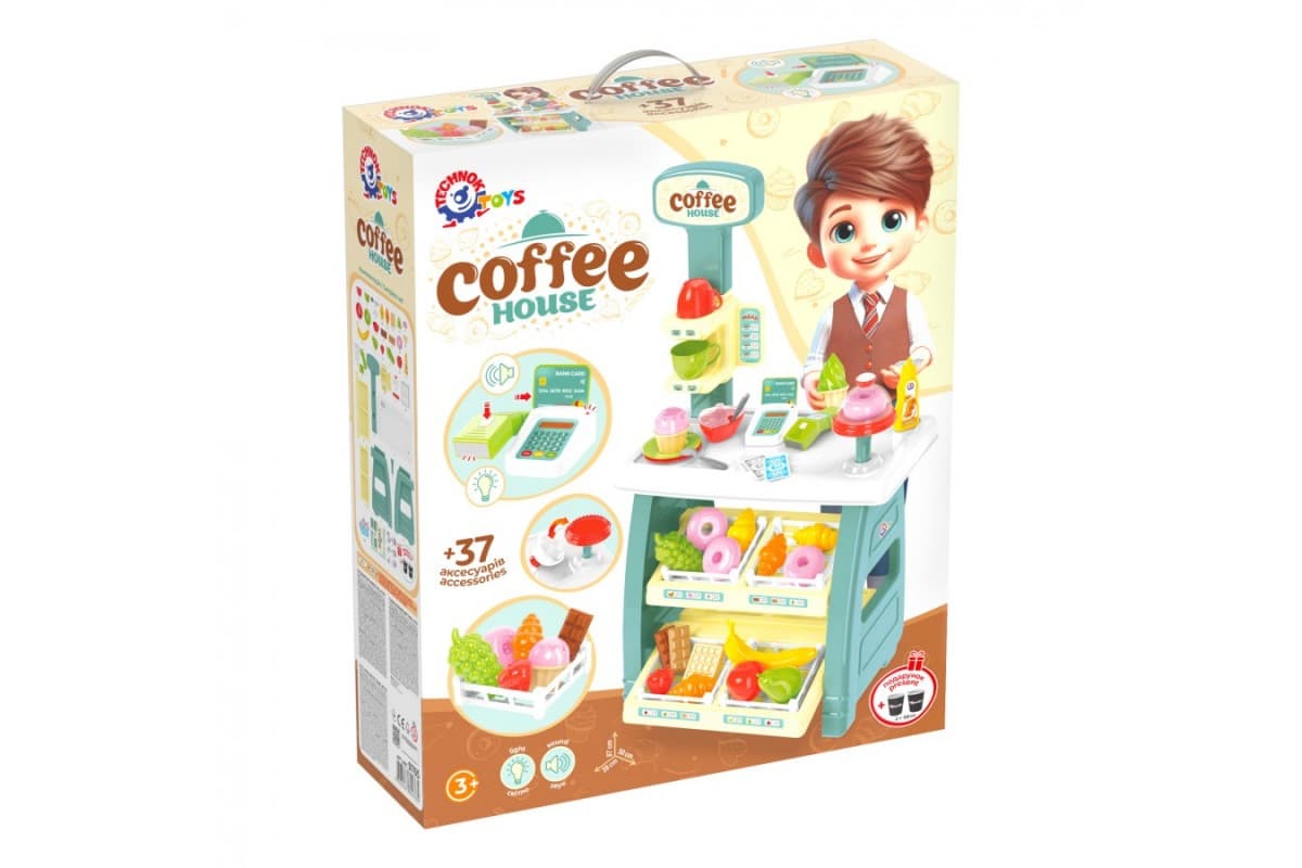 Ігровий набір Кав’ярня ТехноК 9765 Coffee House, 37 предметів